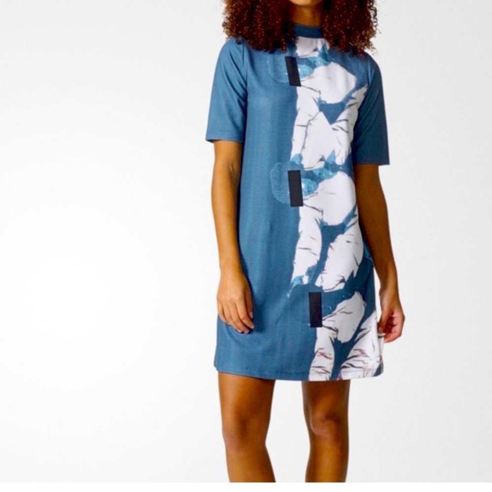 EUC Adidas Collective Memories Shift Dress